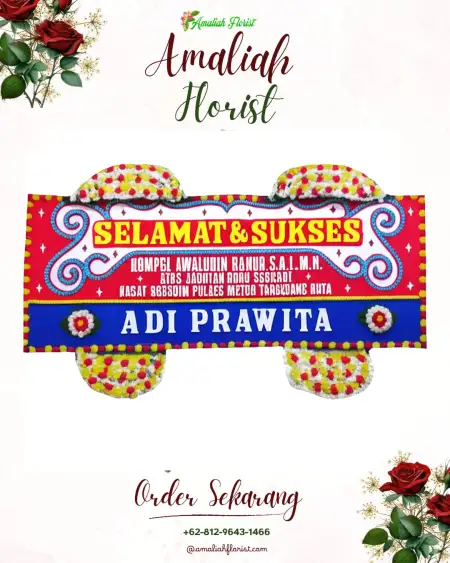 Papan Bunga Ucapan Selamat Loyang